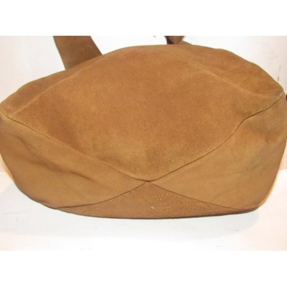 Salvatore Ferragamo Vintage Caramel Brown Suede Leather Hoho Bucket - Picture 8 of 12